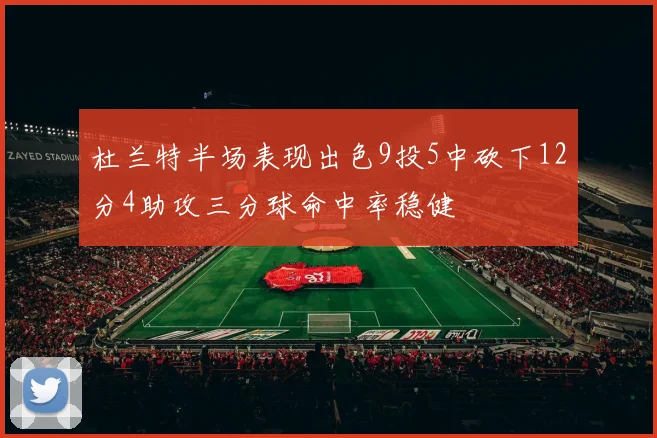 杜兰特半场表现出色9投5中砍下12分4助攻三分球命中率稳健